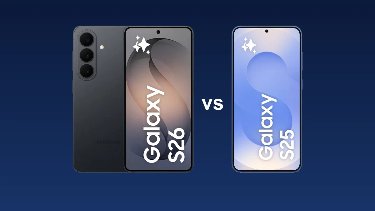 Samsung Galaxy S26 y Samsung Galaxy S25, uno al lado del otro