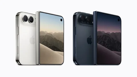 iPhone Duo, el plegable de Apple, imagen de prensa de Apple