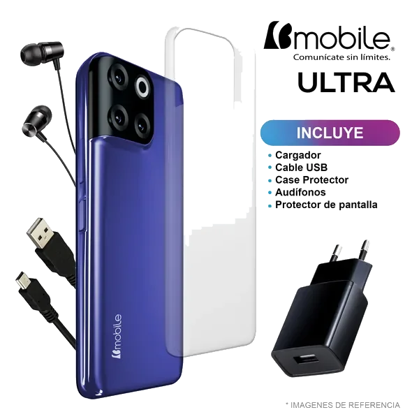 Smartphone Bmobile Ultra 4G . 4+3